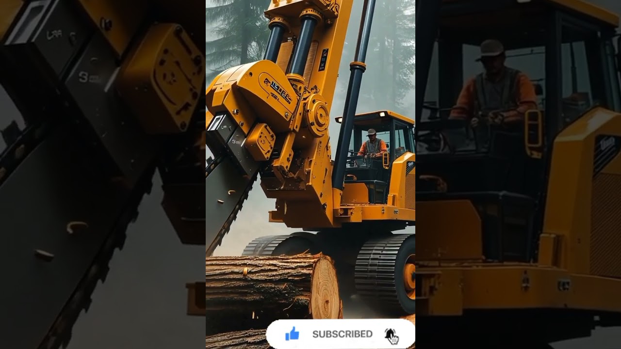 Power and Precision The Future of Logging Machinery #ForestryTech #LoggingInnovation #HeavyMachinery