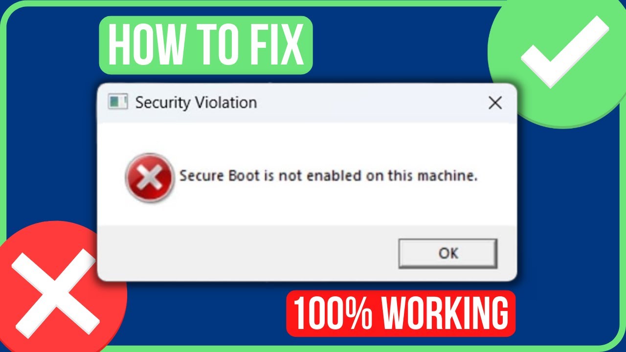 Fix Fifa 23 SECURE BOOT Is Not Enabled On This Machine (2023) | Fix Fifa 23 Security Violation