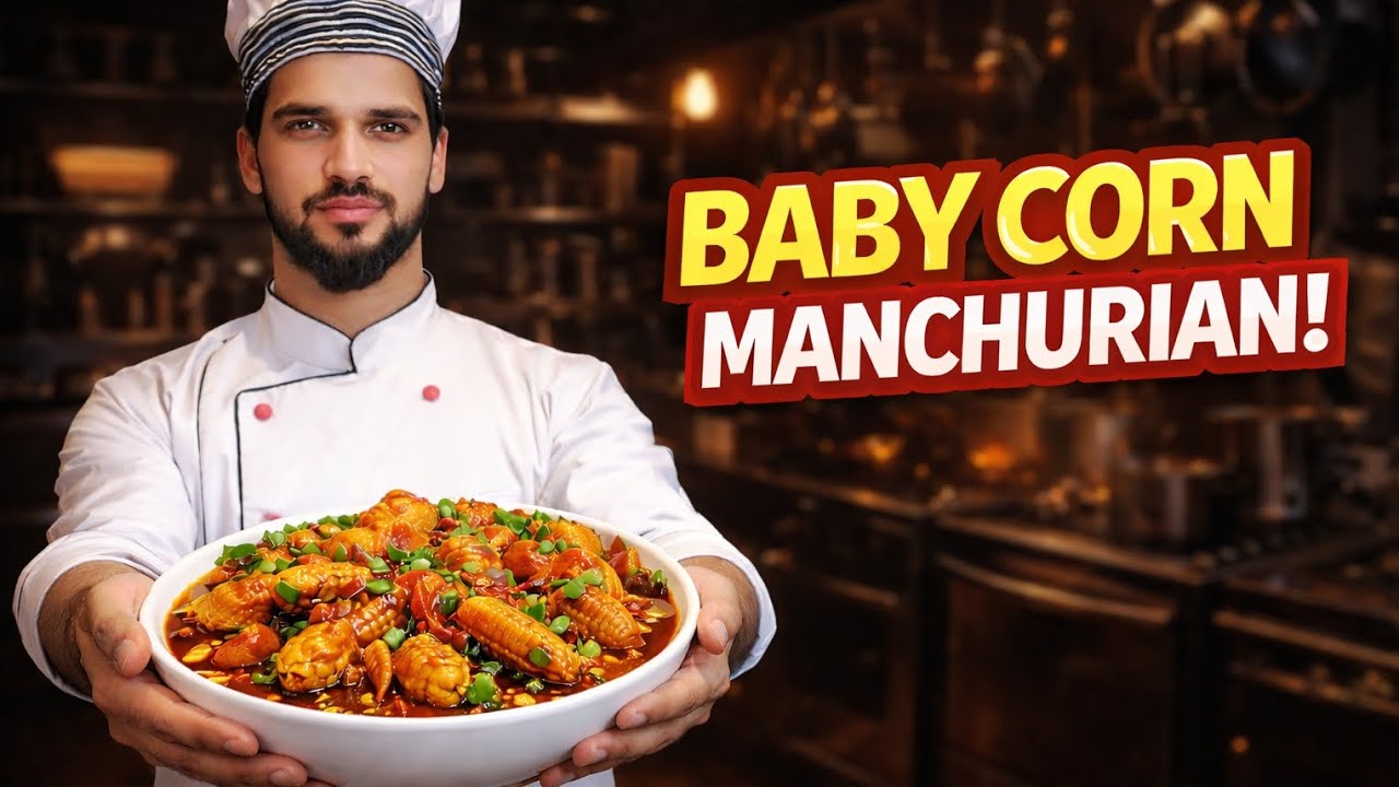 Baby corn manchuriyan 🤤🌽🍽️