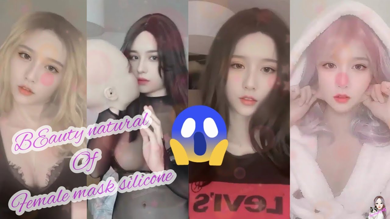 So look feminine like a real woman || female mask silicone showing her mask  ( compilation mix )
