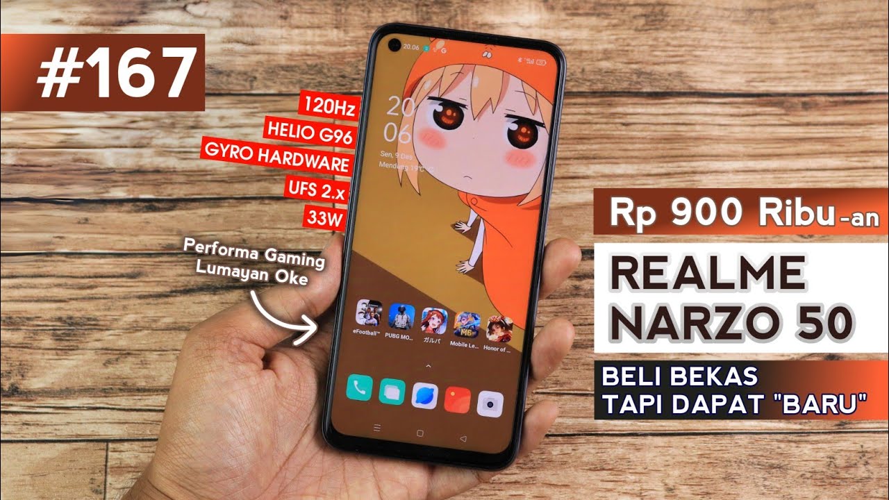 HP 900 RIBUAN SUDAH UFS LAYAR 120 Hz! - Unboxing REALME NARZO 50 + Gaming Test