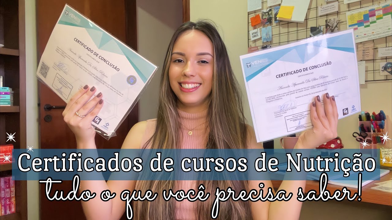 Meus certificados de cursos online de Nutrição | VENES - Escola de Saúde - Por Passos de Nutri