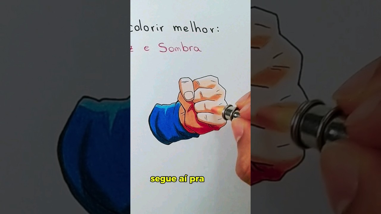 a T&eacute;cnica que deixa seu desenho profissional! #Shorts