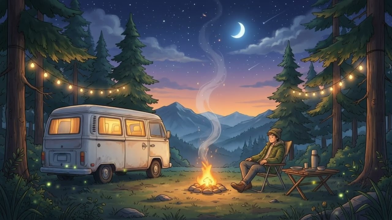 Disappear Into Nature | Serene Campfire Lofi Mix