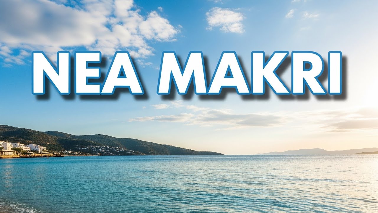 Flying Over Nea Makri | Aegean Coastline & Saint Ephraim Monastery🇬🇷 | Drone Video 4K 