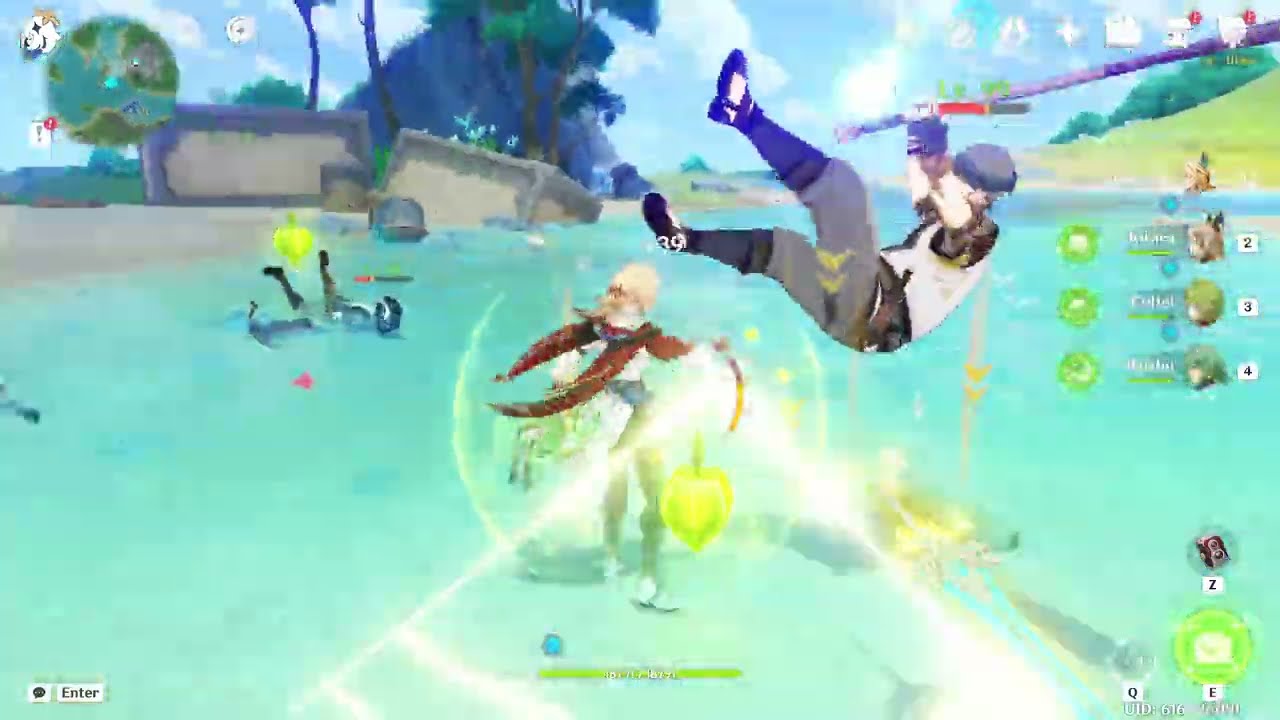 Genshin Impact (No Commentary) - Kaveh/Dendro Squad on Tainted Hydro Phantasms