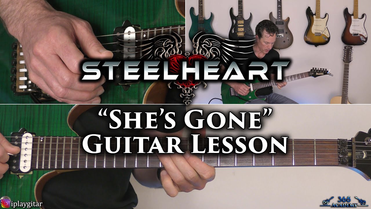 Steelheart - She's Gone Guitar Lesson (FULL SONG)