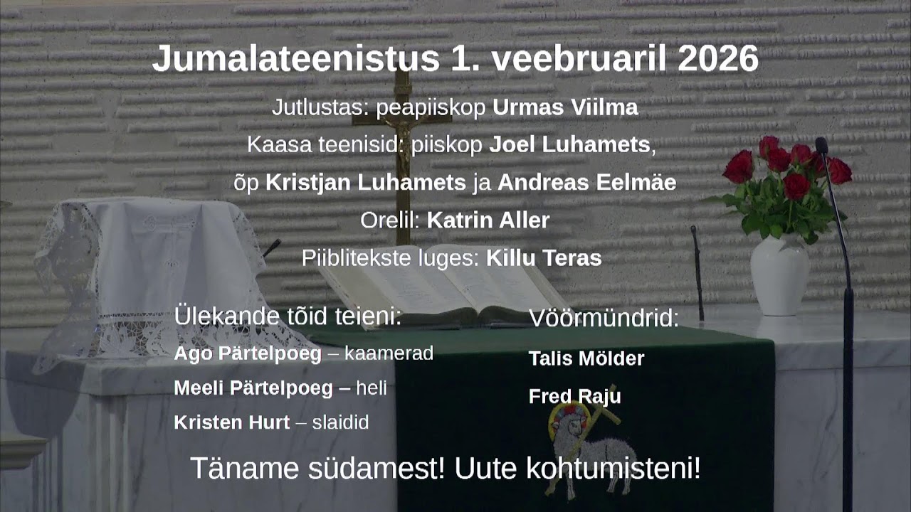 01.02.2026 Jumalateenistus