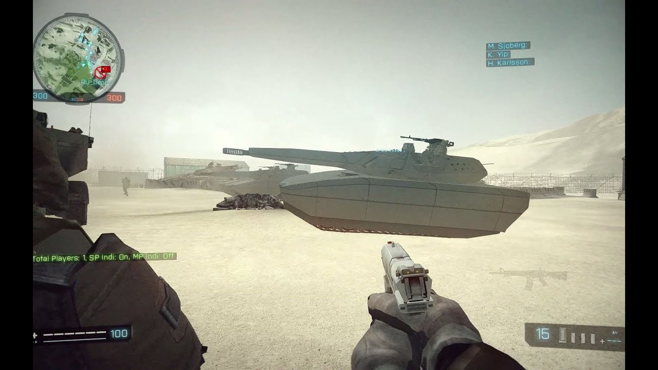 【BF2】Counter Warfare未来战争模组试玩，自带场景破坏效果，手感优秀