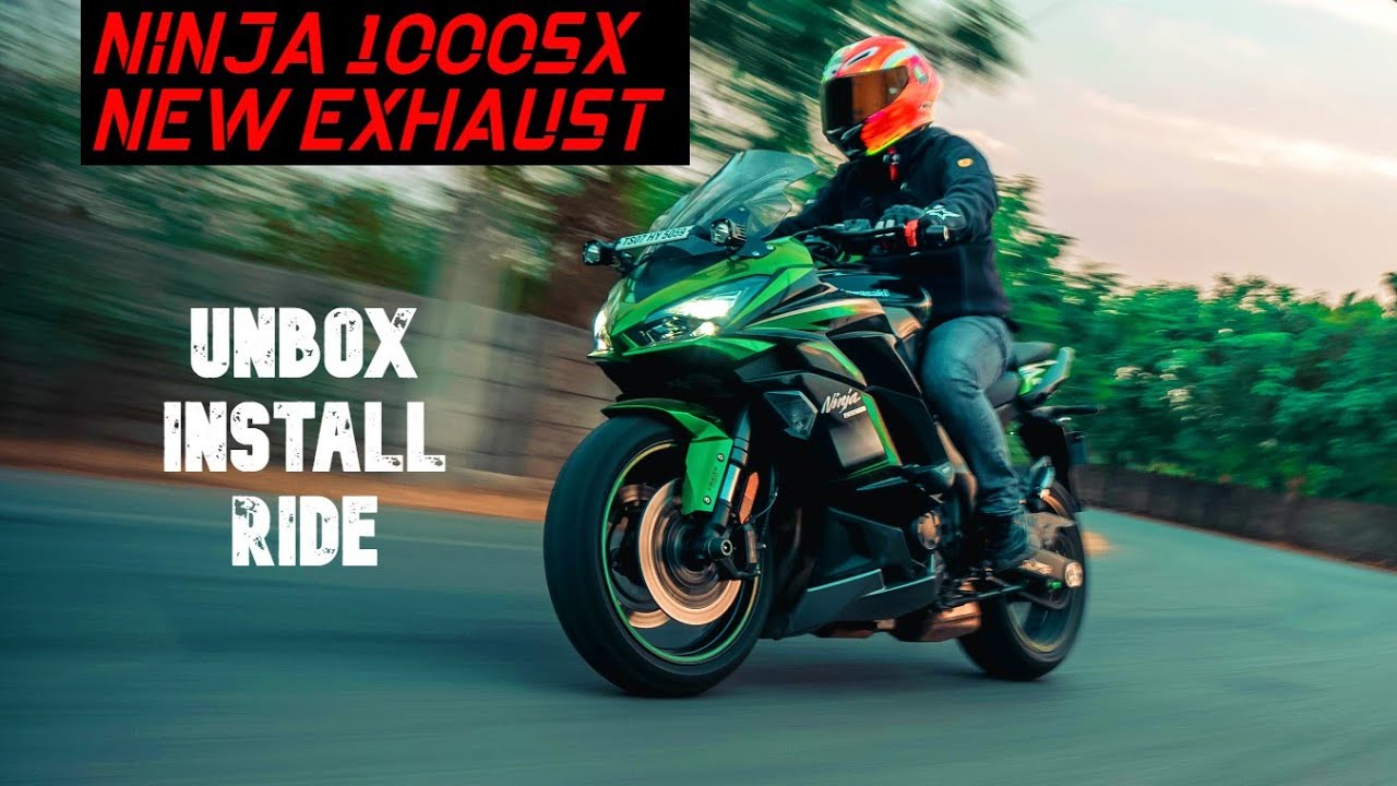 My Ninja 1000SX Gets New Exhaust | Unboxing, Install, and Pure Inline 4 Sound Motovlog