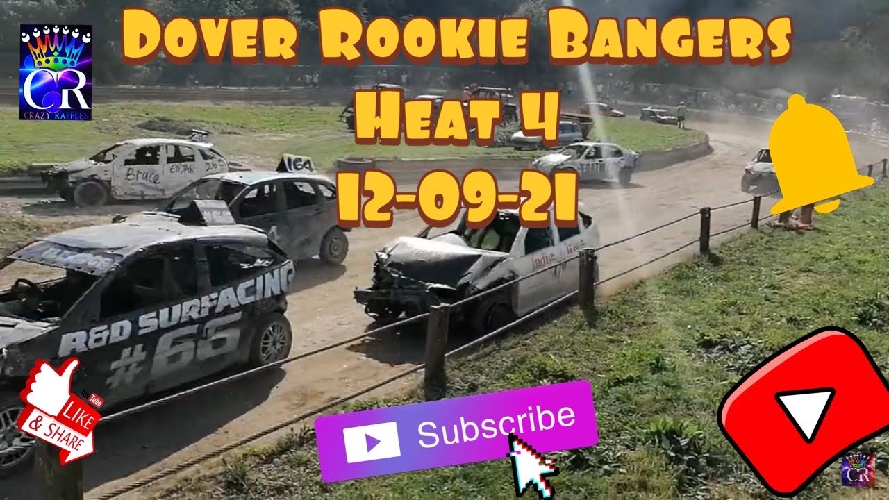 Heat 4 Rookie Bangers Dover 12-09-21 #bangerracingcrashes