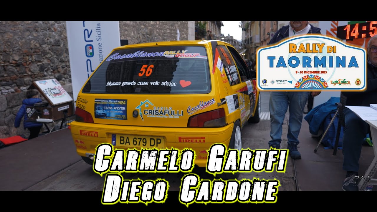 Rally di Taormina 2023 - Carmelo Garufi/Diego Cardone (Peugeot 106)