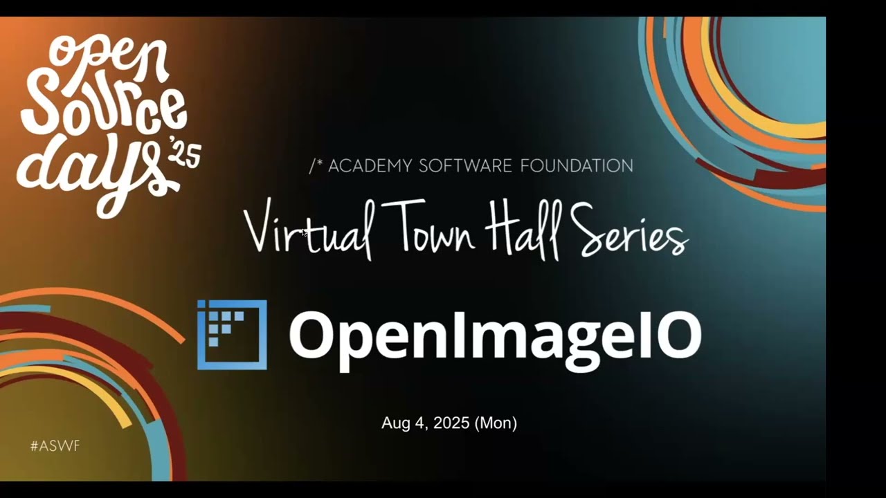 OpenImageIO Virtual Town Hall 2025