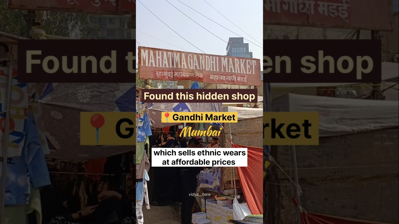 Gandhi Market in Mumbai | Ethnic Wears at affordable prices #shopping #youtubeshorts