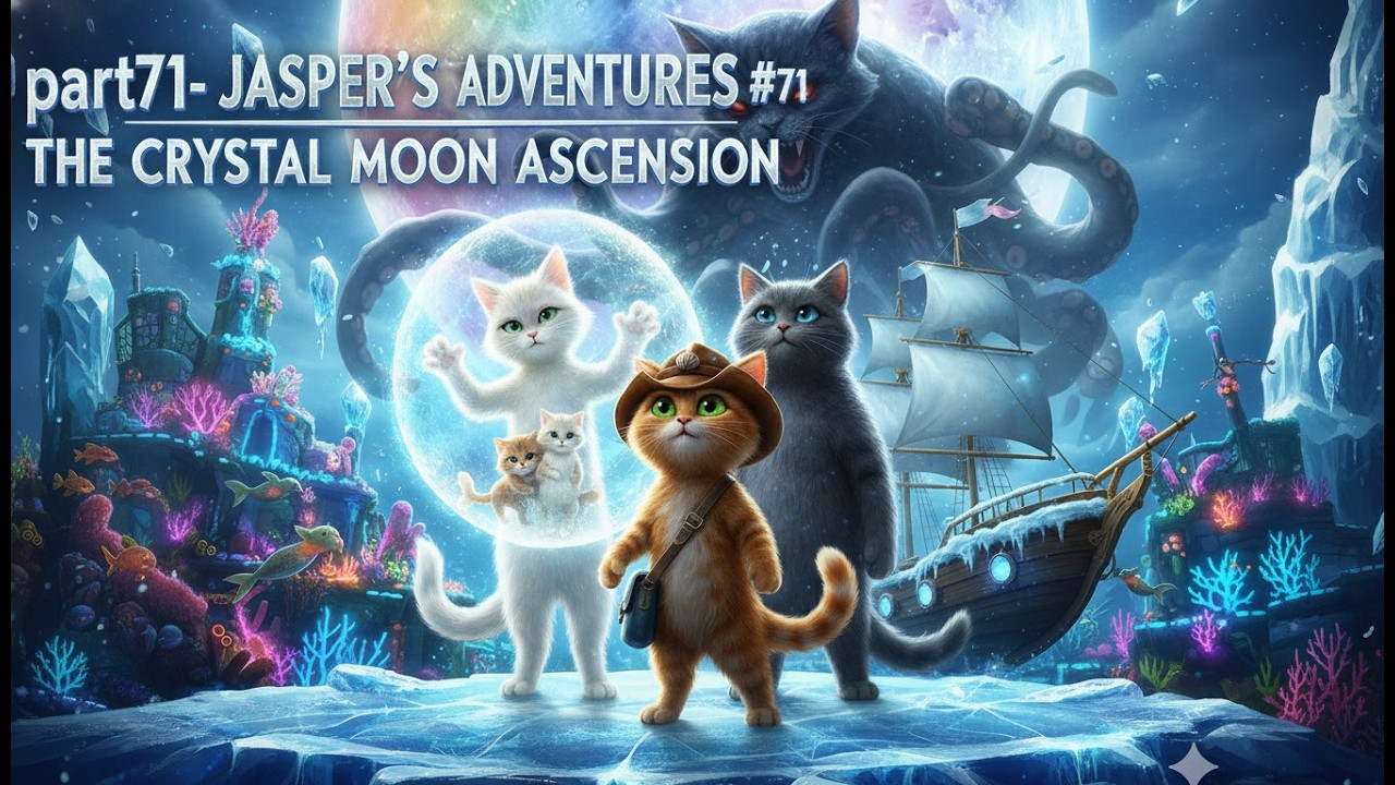 cat-family-Part71- JASPER'S ADVENTURES - THE CRYSTAL MOON ASCENSION