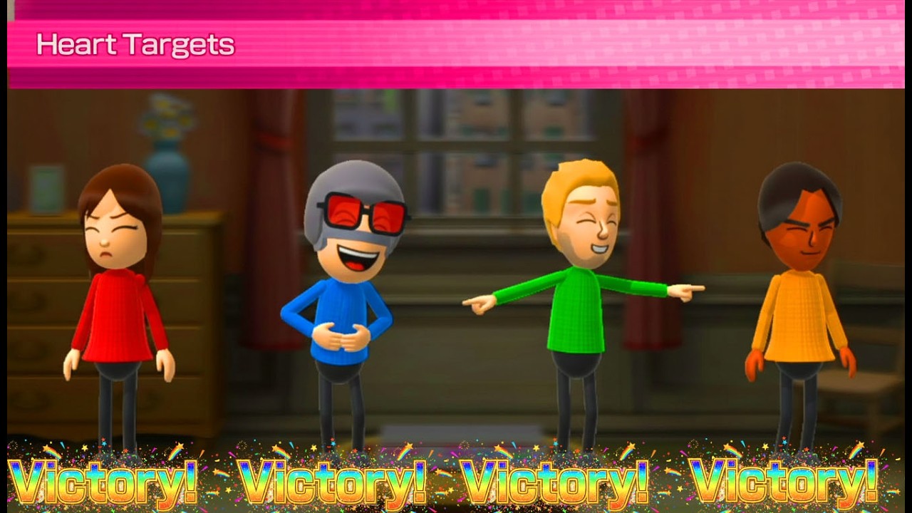 Wii Party U Battle Of The Minigames - Toad vs Matt vs Marit vs Paula (Master Difficulty)