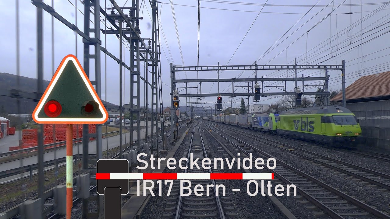 Führerstandsmitfahrt / cab ride IR17 Bern - Olten