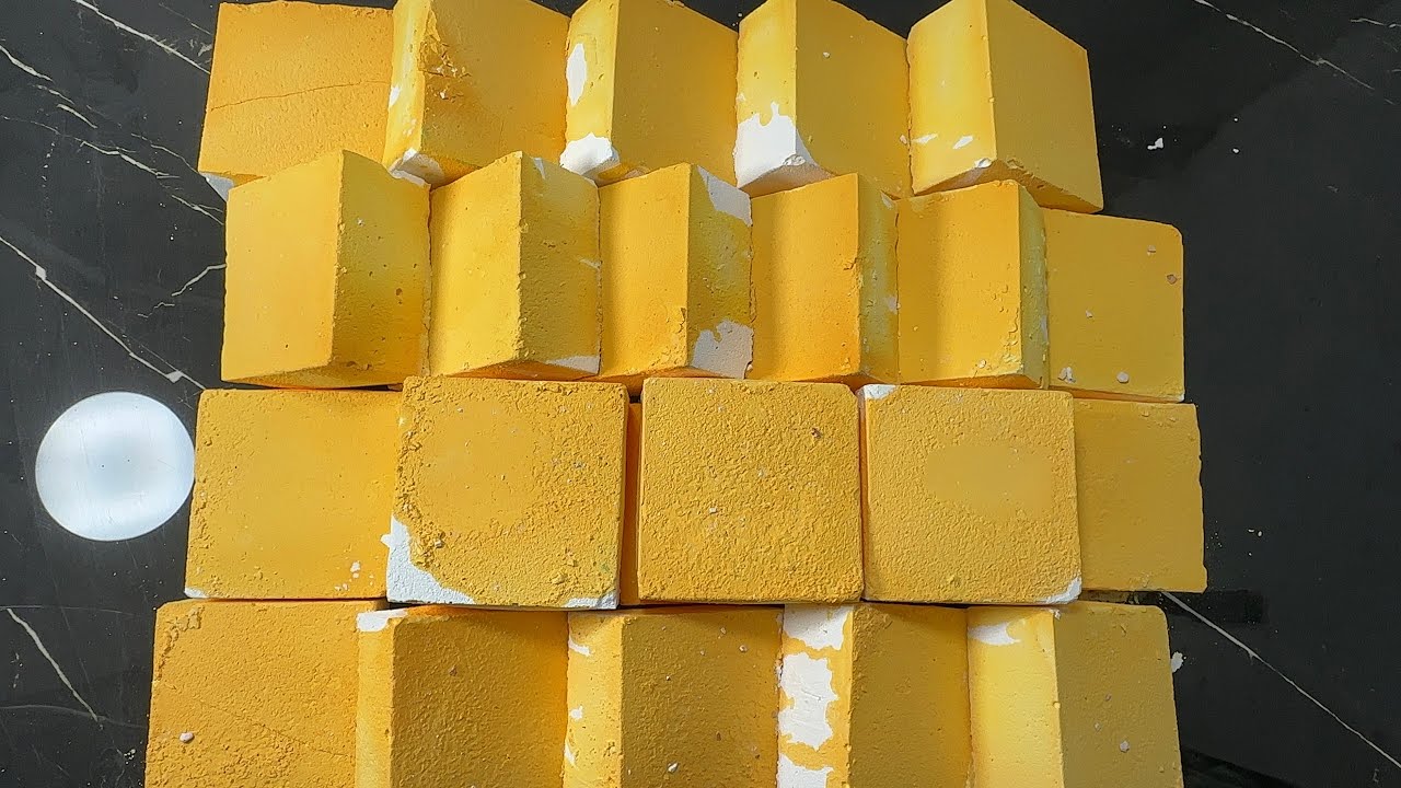 Yellow AGI Crispy Blocks | Satisfying