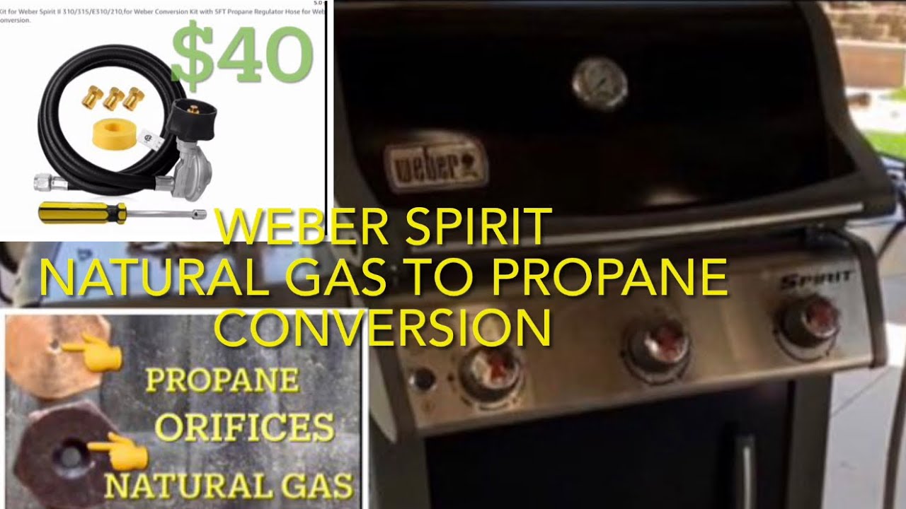 Weber Spirit Grill Natural Gas to propane conversion w/ helpful tips & easily made mistakes