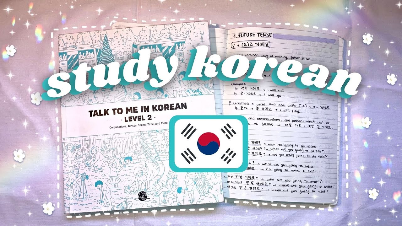Study Korean With Me | How to Self-Study Korean, TTMIK level 2 📓💗relaxing