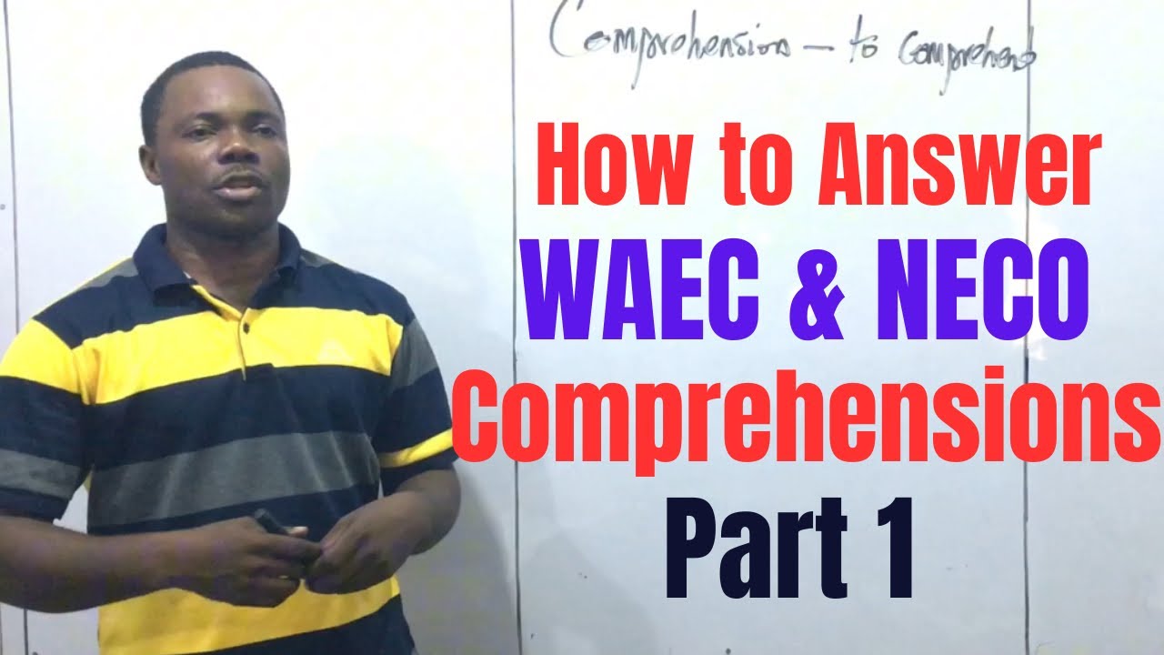 Как отвечать на вопросы WAEC и NECO — Часть 1 @vconceptscollegeenglish