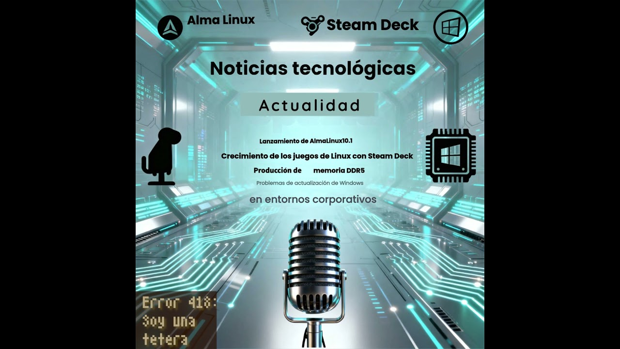 Liberado AlmaLinux 10.1; Samsung y la DDR5; Linux rompe marca; Windows 11 truena