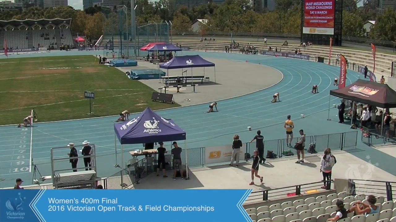 2016 Vic Open Champs. Women 400m Final