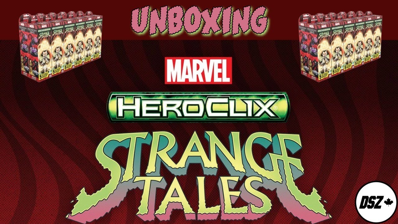 Распаковка бустера HeroClix «Strange Tales» (24 карты)