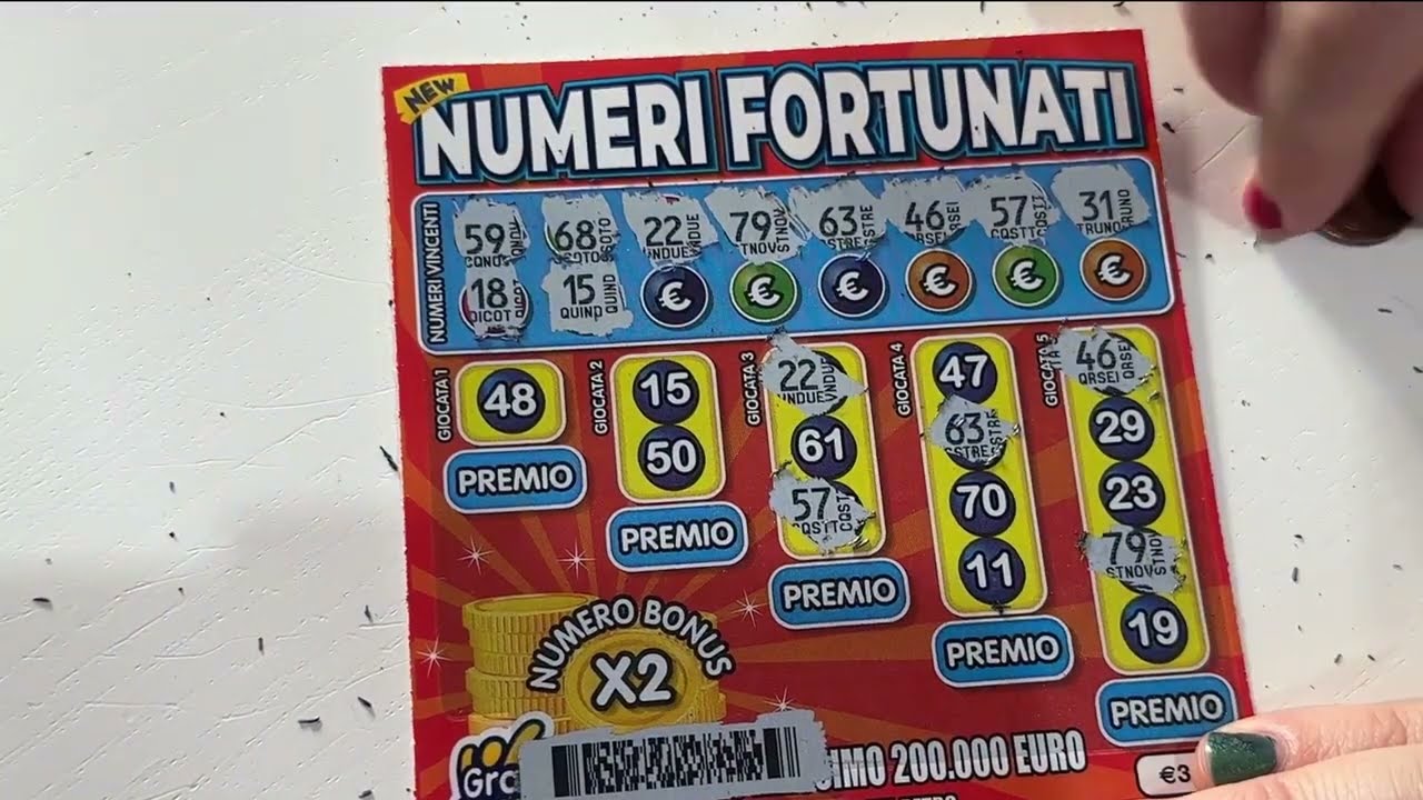 GRATTA E VINCI NUMERI FORTUNATI 2025