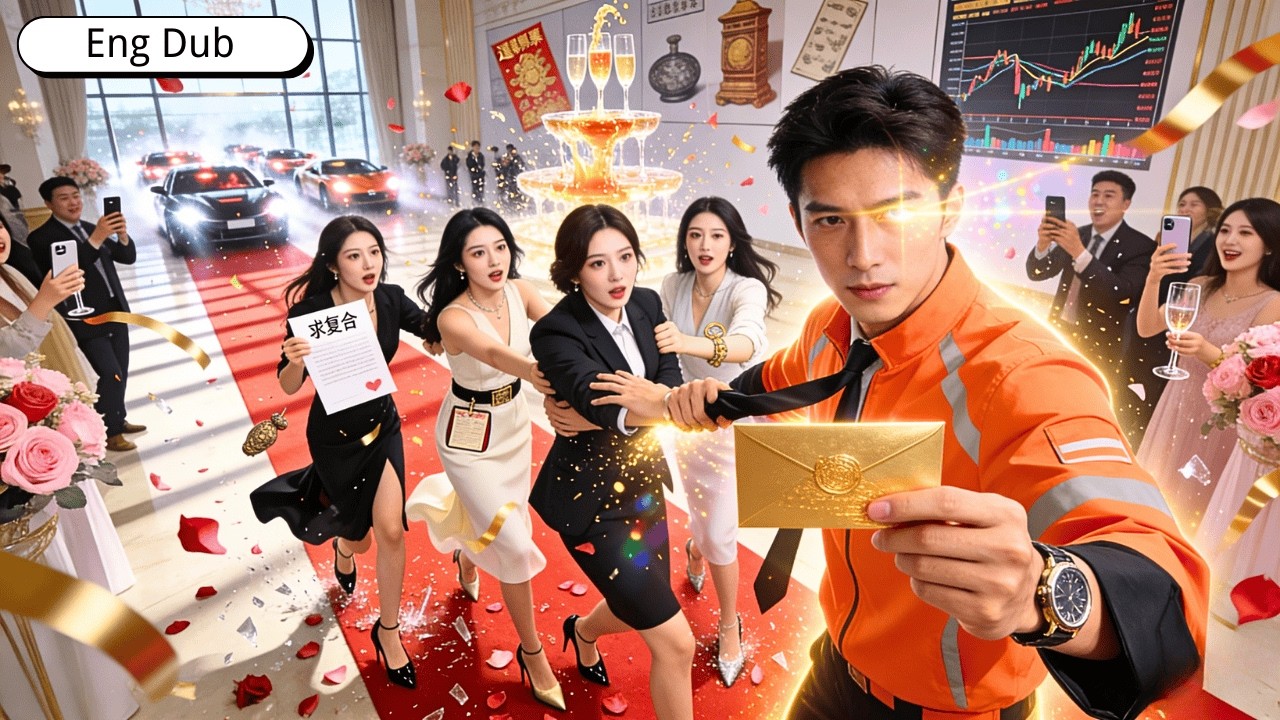 A food delivery driver suddenly becomes a billionaire, and three women all want to marry him!