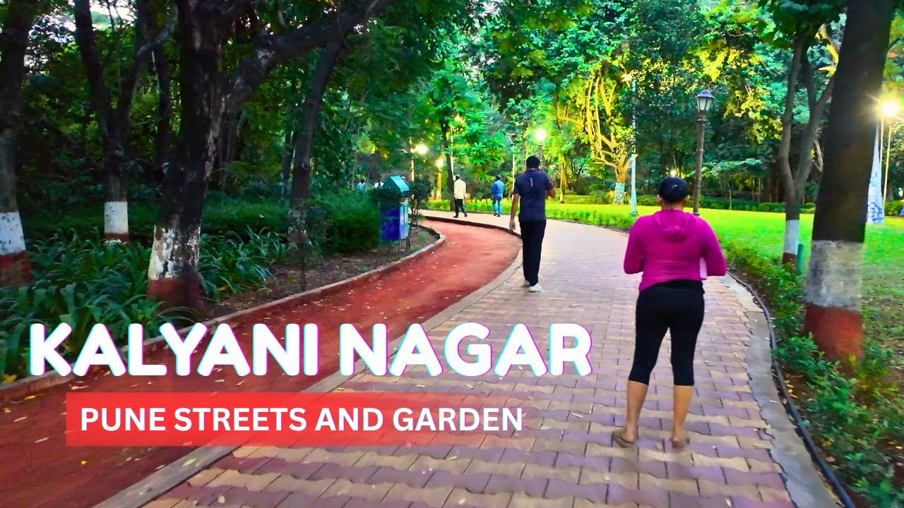 Kalyani Nagar Pune 🇮🇳 4K Walking Tour | Beautiful Streets, Lush Garden & City Life 🌿🚶‍♂️