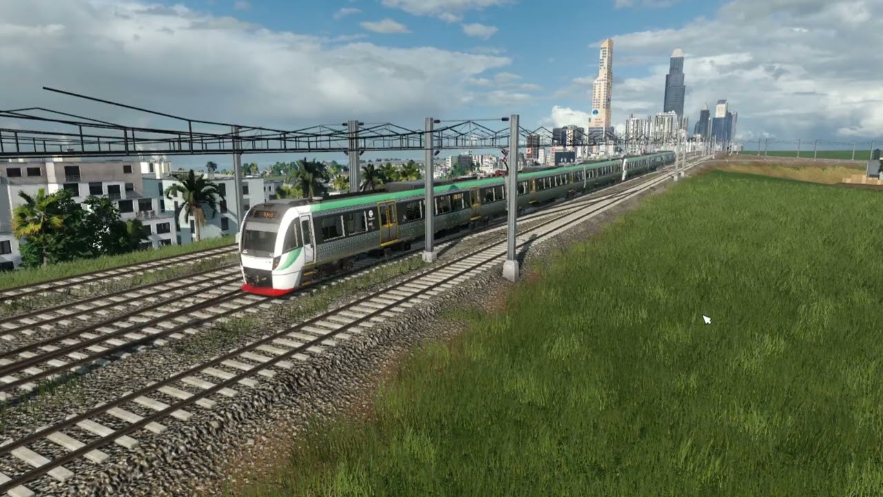 (Real time) transport fever 2, trainspotting at Perth railway station 