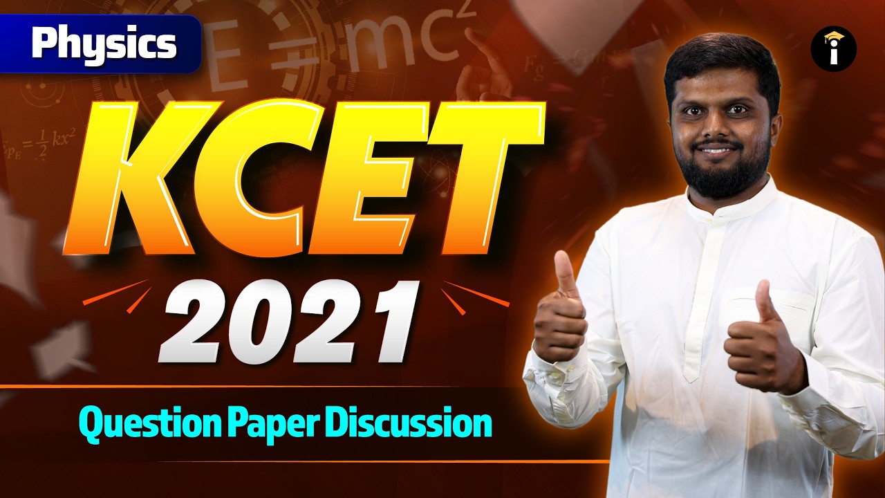 Physics KCET 2021 Question Paper + Solutions | Score 45+ Marks Guaranteed #kcet