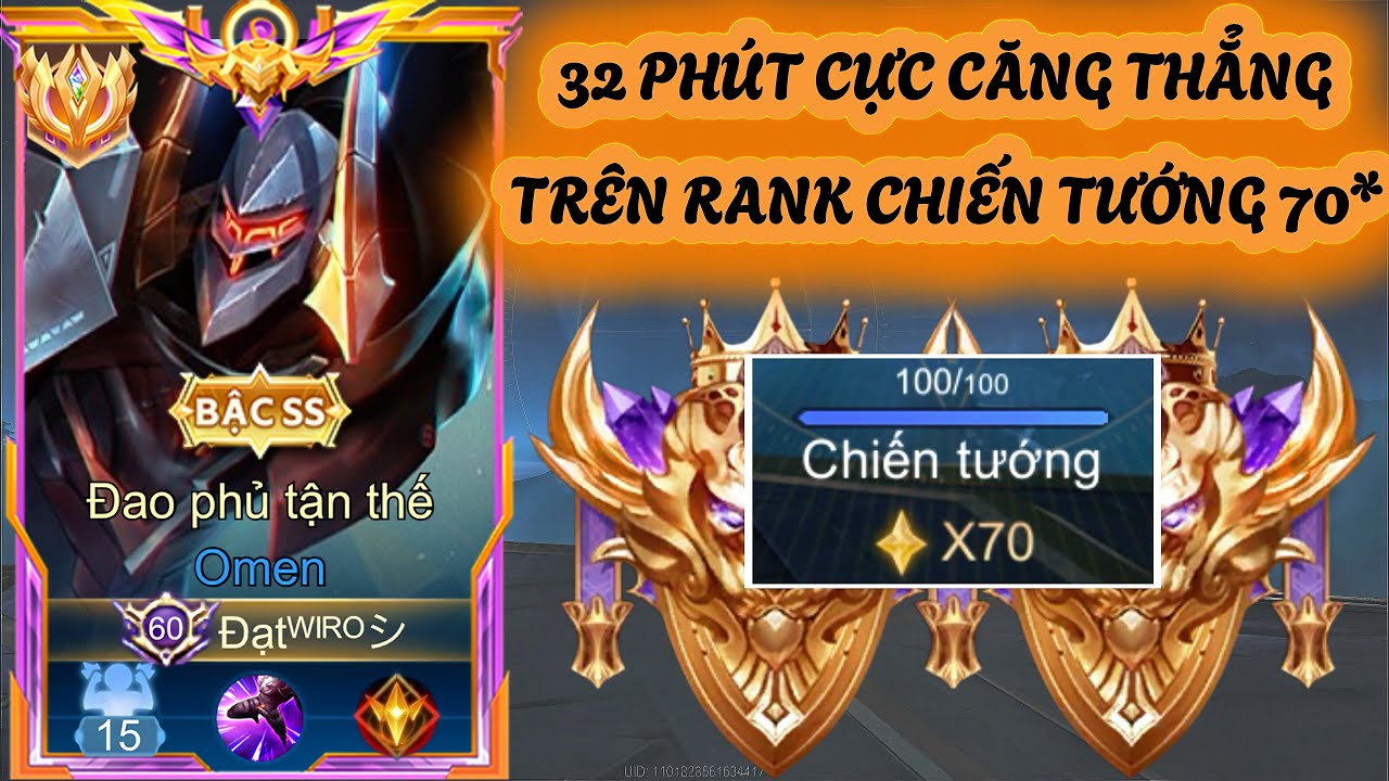 [Rank Đôi] Tổng Hợp Những Trận Đấu Cực Căng Thẳng Leo Lên Rank Chiến Tướng 70* Của Đạt Wiro AOV