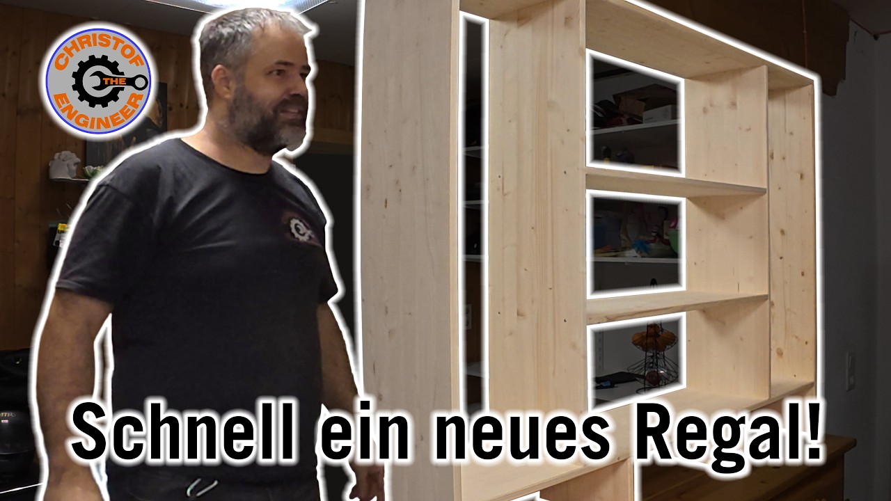 Ruhige Musik - während ich mit meinem Bruder ein Regal als Raumtrenner baue.