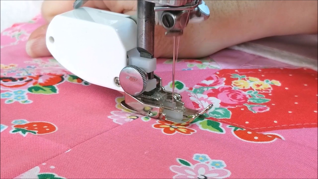 Quilting with a Walking Foot on the Singer Featherweight