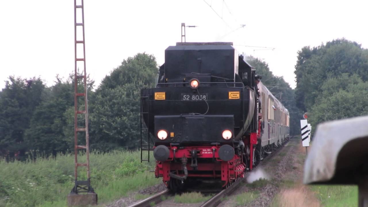 Dampflok 52 8038 auf der Natobahn nach Minden