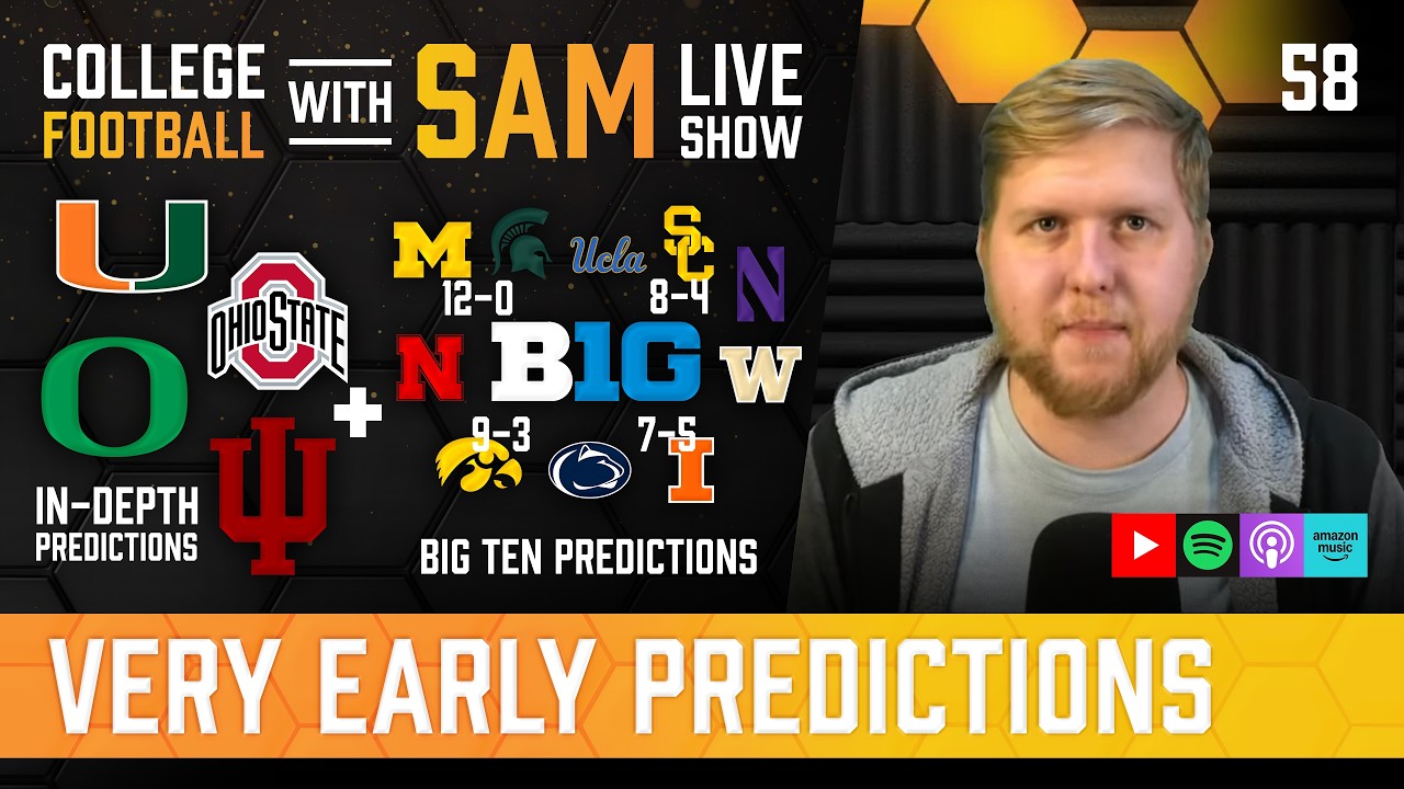 2026 Way-Too-Early Big Ten Predictions | Indiana, Ohio State, Oregon & Miami In-Depth Previews