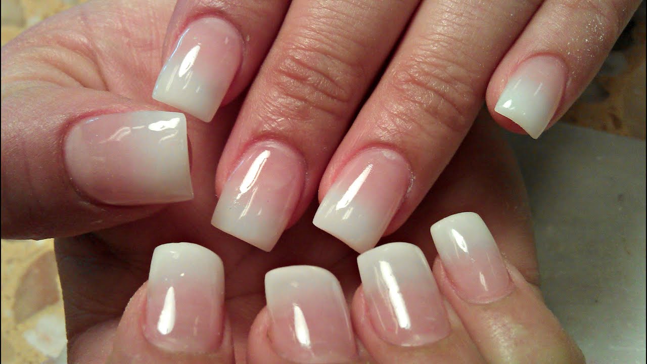 HOW TO BABY BOOMER ACRYLIC NUDE OMBRE NAILS TUTORIAL