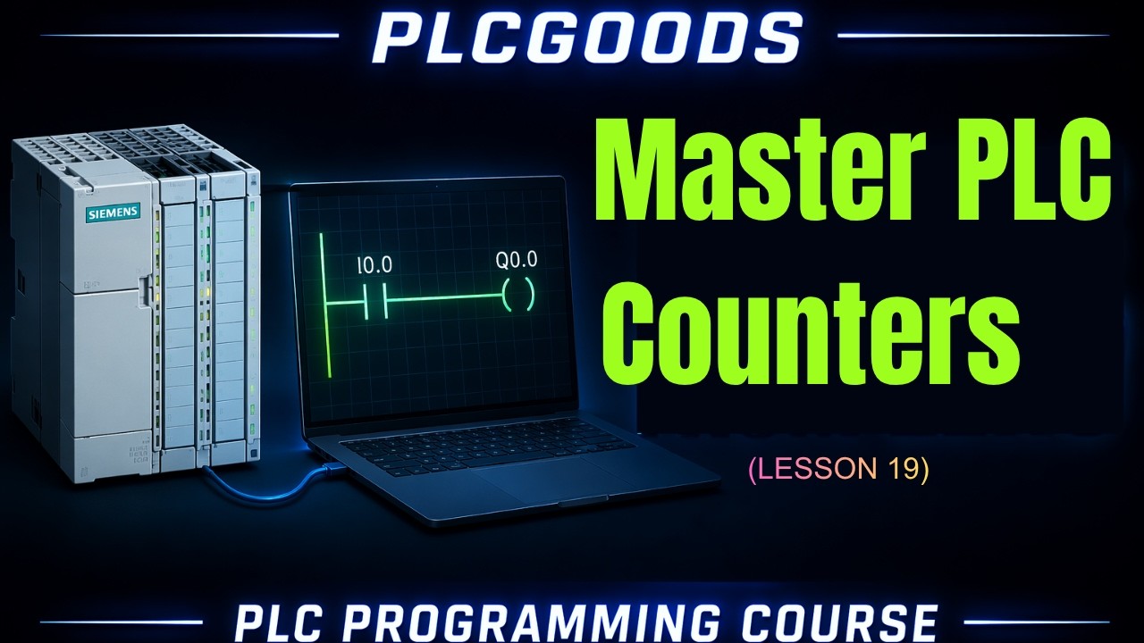 PLC Counter Operations | Count Up & Count Down | Siemens S7-1200 & TIA Portal | L 19