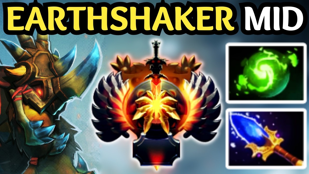 🔥 NEW META EARTHSHAKER MID — BURST DAMAGE TEAMWIPE | DOTA 2 🔥