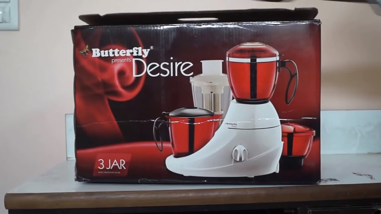 Butterfly Desire 750 Watt Mixer Grinder Unboxing Demo & Review Video