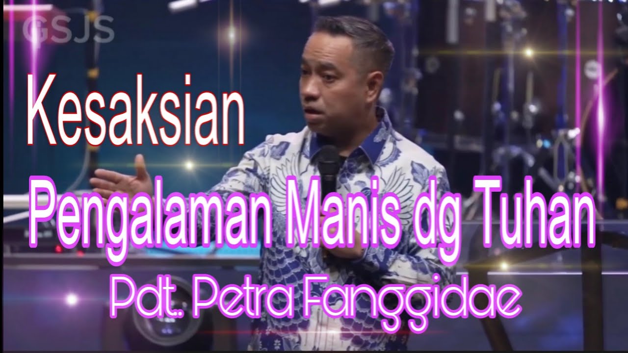 Kesaksian : Pdt. Petra Fanggidae 