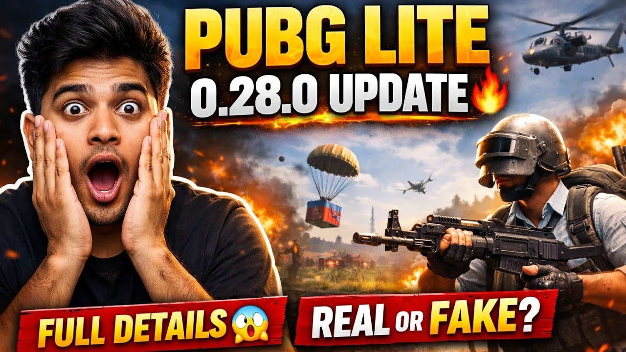 PUBG LITE 0.28.0 UPDATE FINALL NEWS 🤔 #pubglite #pubgmobile #bgmi #update #0.20.0
