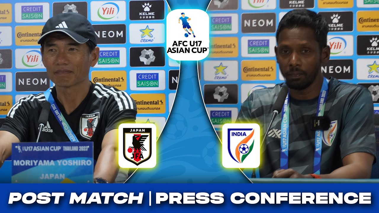 Japan Vs India Post-match Press Conference |AFC U-17 Asian Cup| Bibiano Fernandes & Yoshiro Moriyama