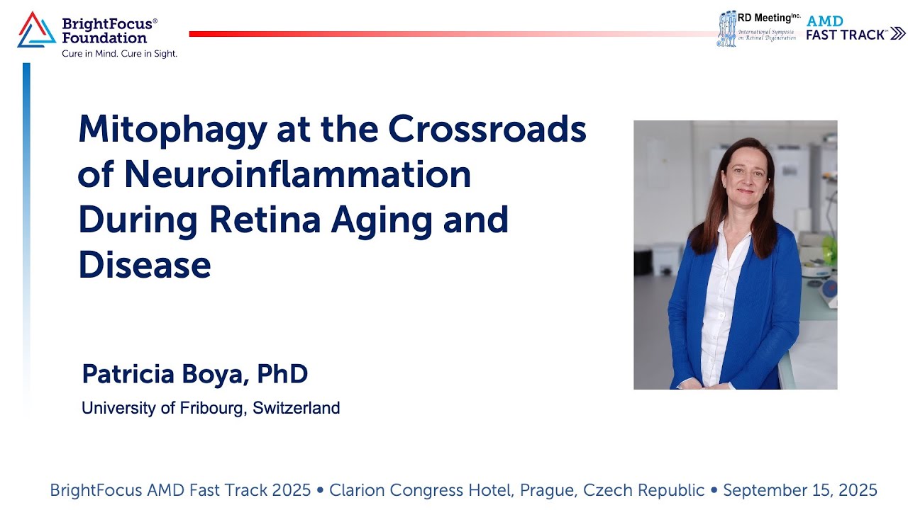 Session 9: Mitophagy at the Crossroads of Neuroinflammation During Retina Aging and Disease