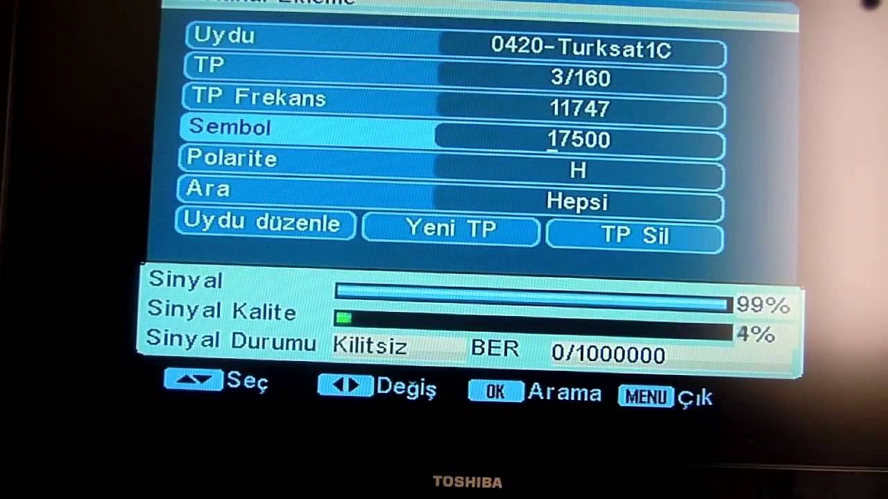 SİNYAL VAR KALİTE YOK SORUNU (DİSEqC) ayarı nasıl yapılır.