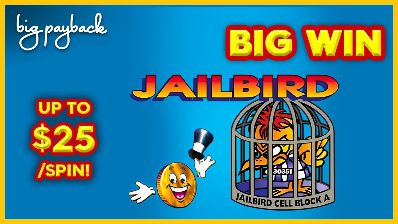 UP TO $25/SPIN! Mr. Cashman Jailbird Slot - BIG WIN SESSION!