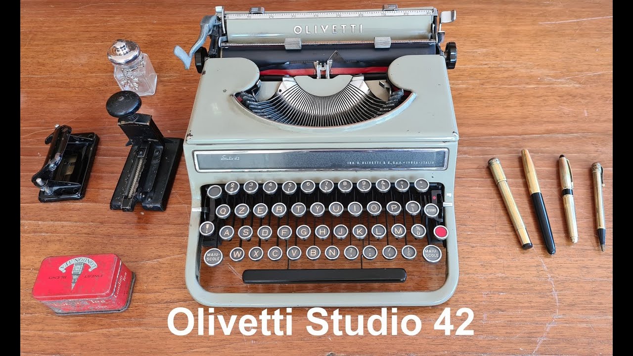 Olivetti Studio 42 (1941) i jak rysować linie na starych maszynach do pisania - wideo nr 59