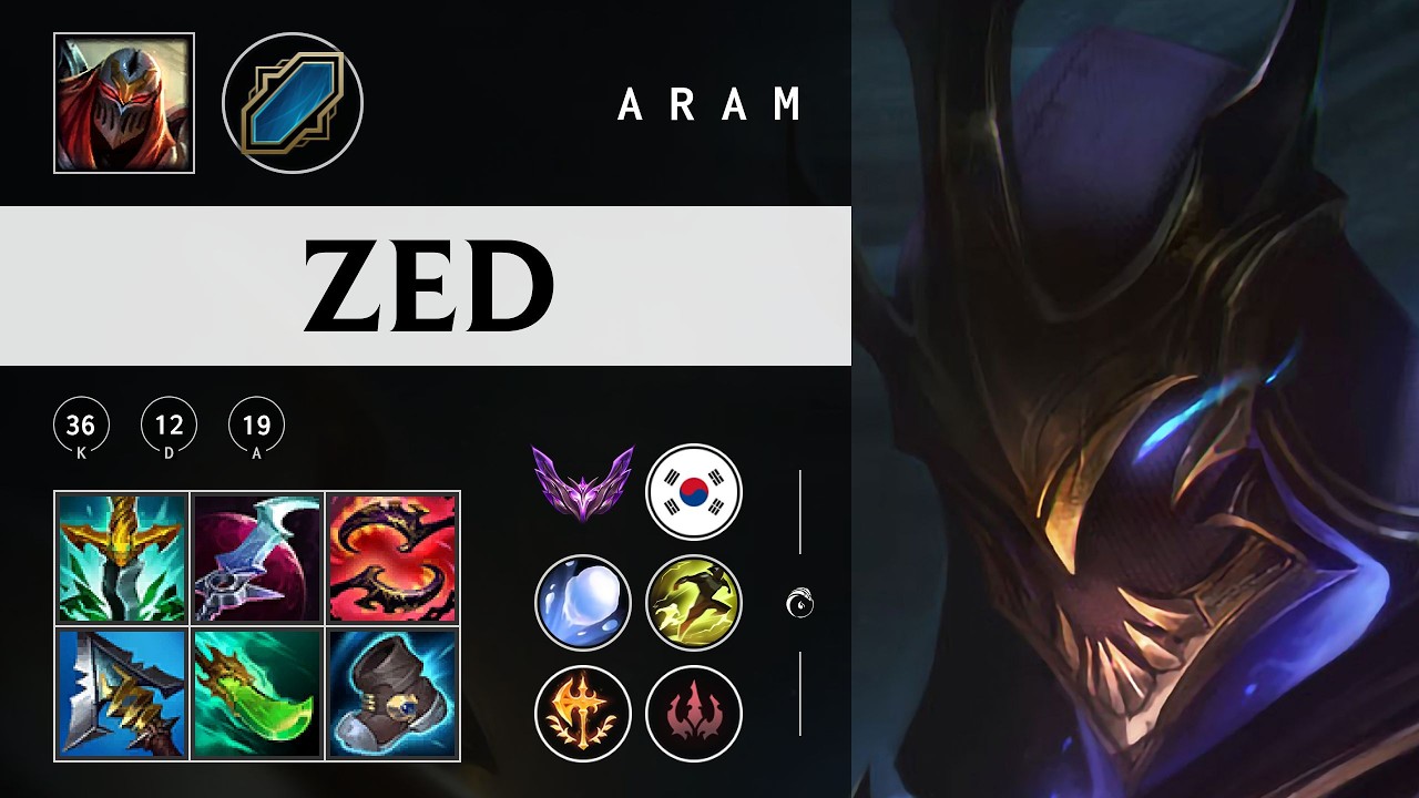 Zed ARAM - KR Master Patch 26.03